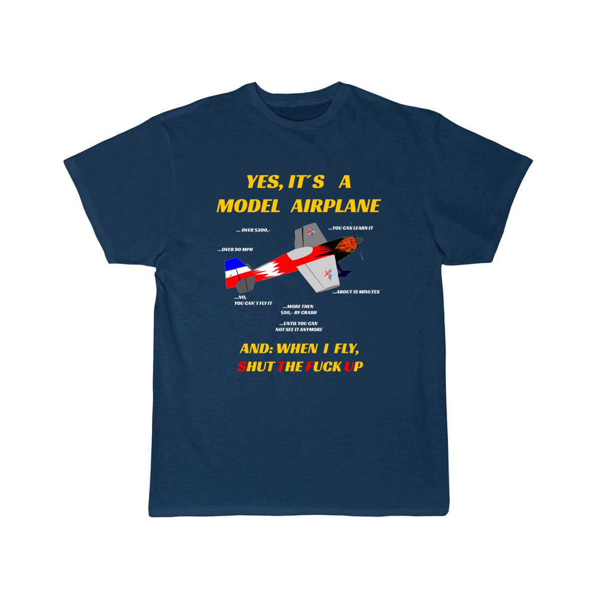 Model Building Pilot Airplane T-SHIRT THE AV8R