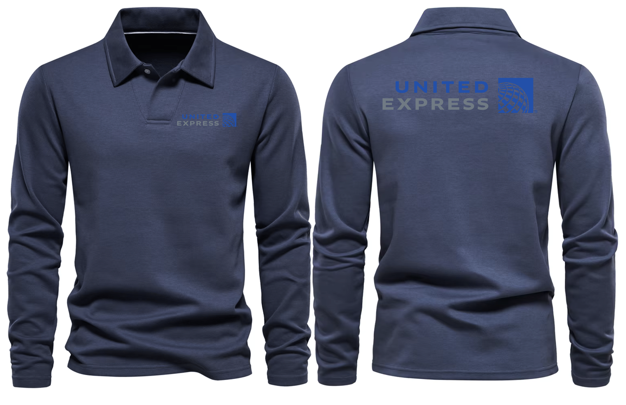 UNITED EXPRESS LONG SLEEVE  POLO