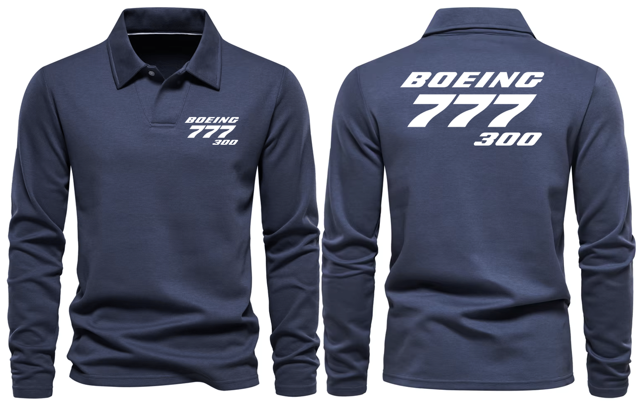 BOEING 777  LONG SLEEVE  POLO