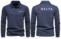 Thumbnail for DELTA AIRLINES LONG SLEEVE  POLO