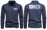 Thumbnail for MED AIRPORT LONG SLEEVE POLO 01