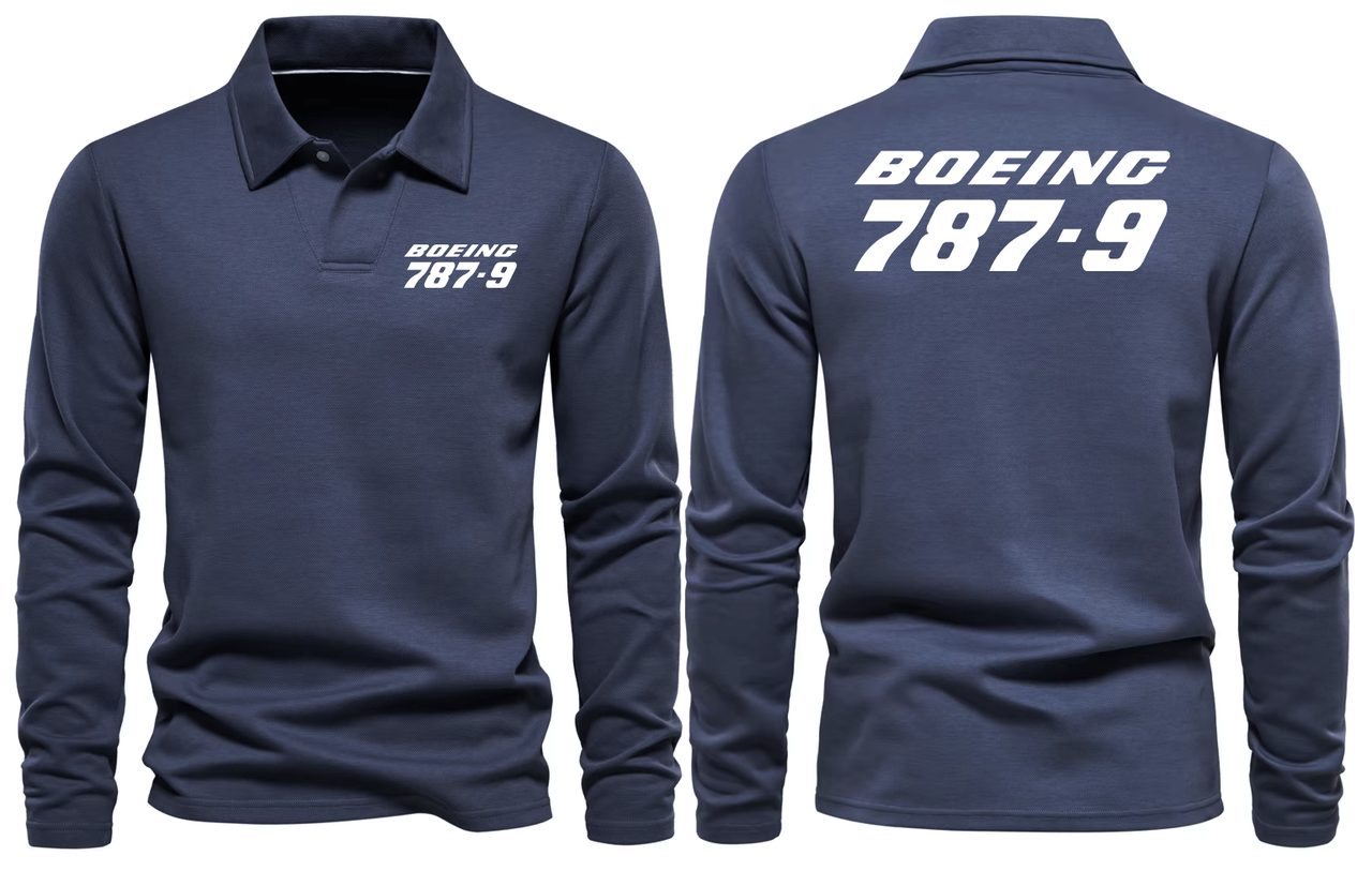 BOEING 787-9  LONG SLEEVE  POLO