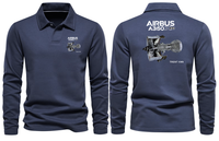 Thumbnail for AIRBUS 350 TRENT XWB LONG SLEEVE  POLO