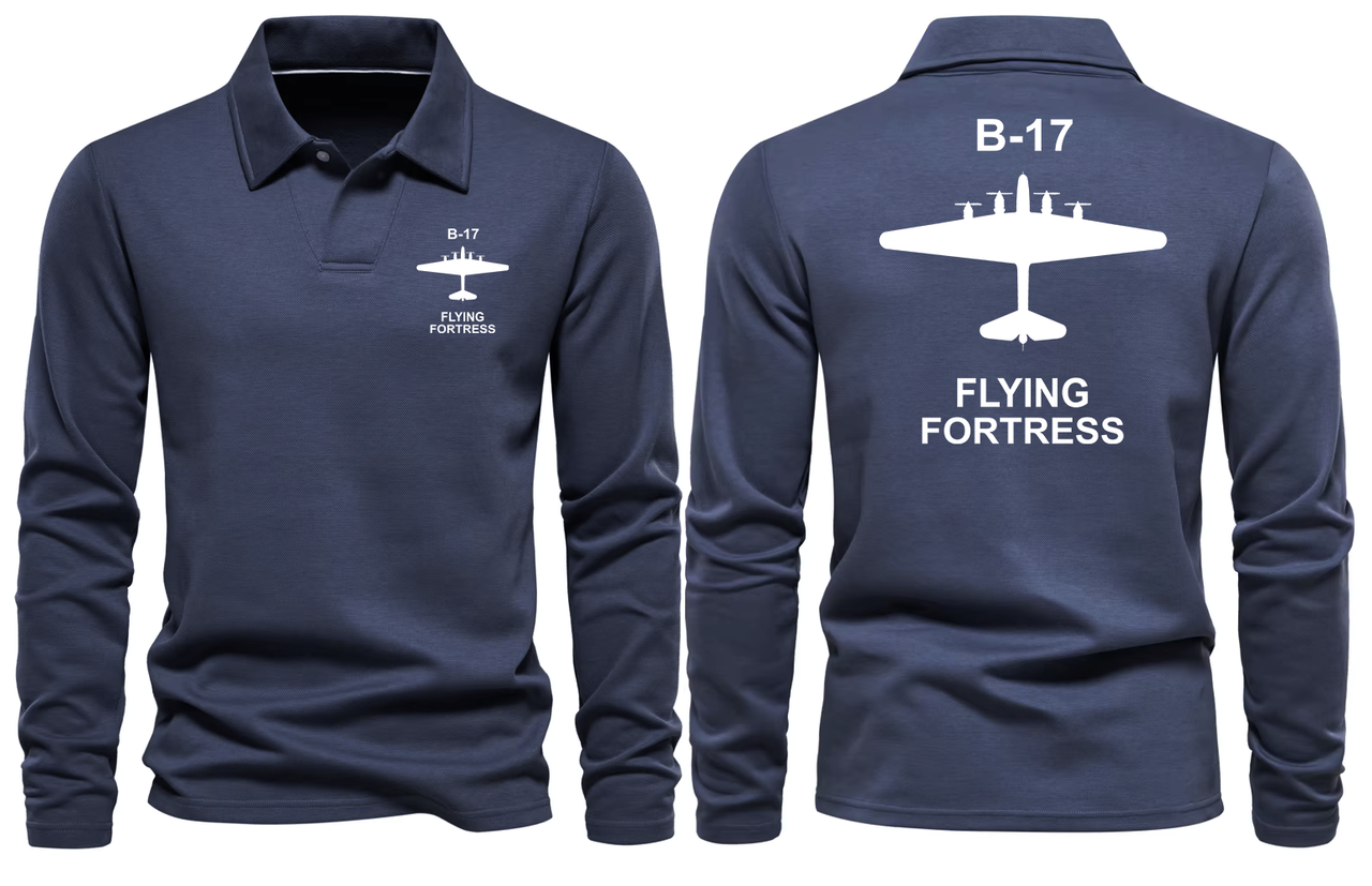 BOEING 17 LONG SLEEVE  POLO