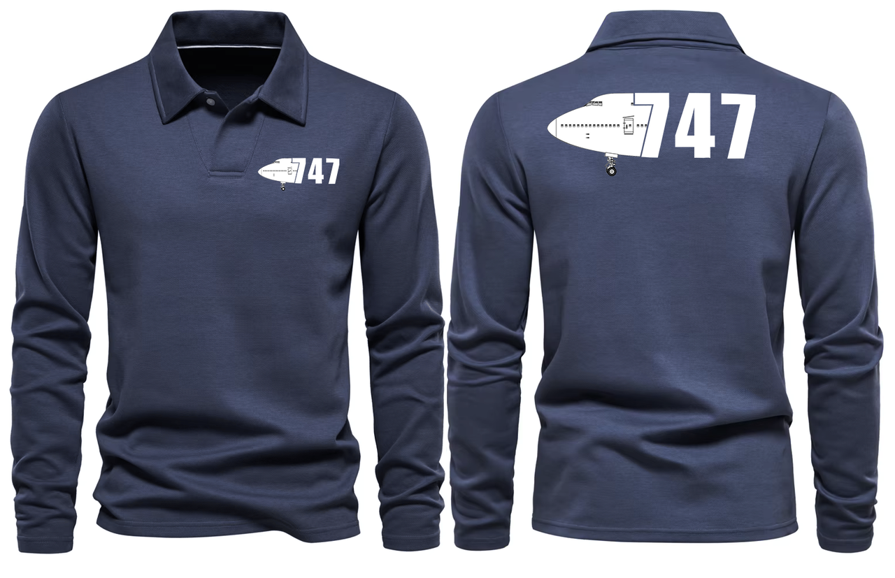 BOEING 747  LONG SLEEVE  POLO