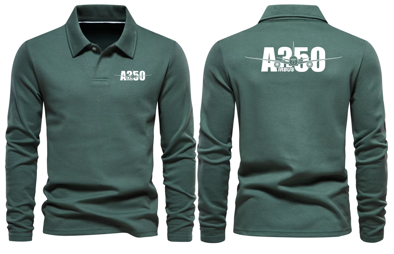 AIRBUS A350  LONG SLEEVE  POLO