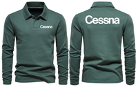 Thumbnail for CESSNA LOGO LONG SLEEVE  POLO