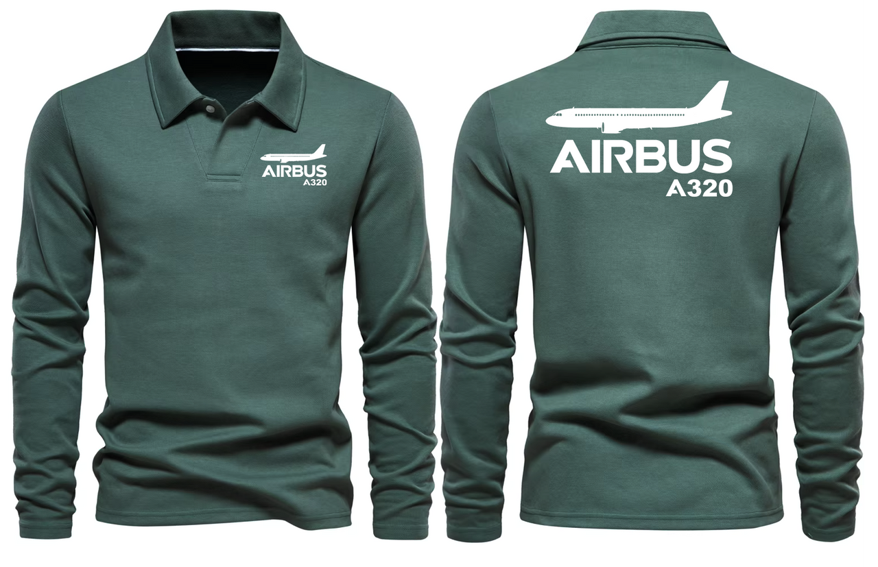 AIRBUS A320 LONG SLEEVE  POLO