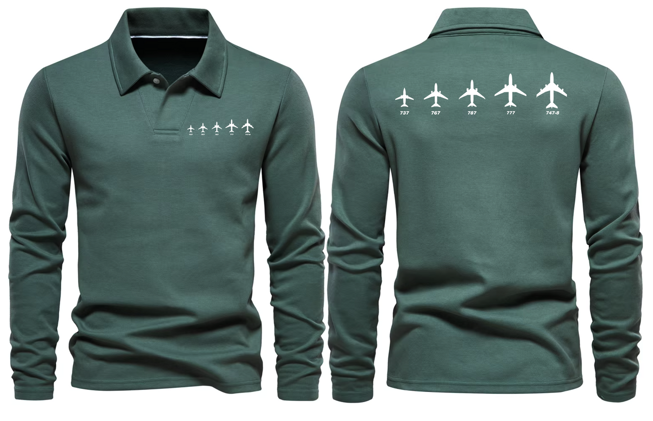 BOEING FAMILY LONG SLEEVE  POLO