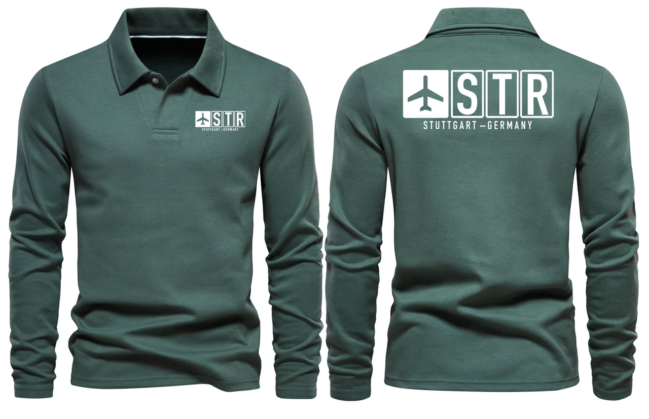 STR AIRPORT LONG SLEEVE POLO