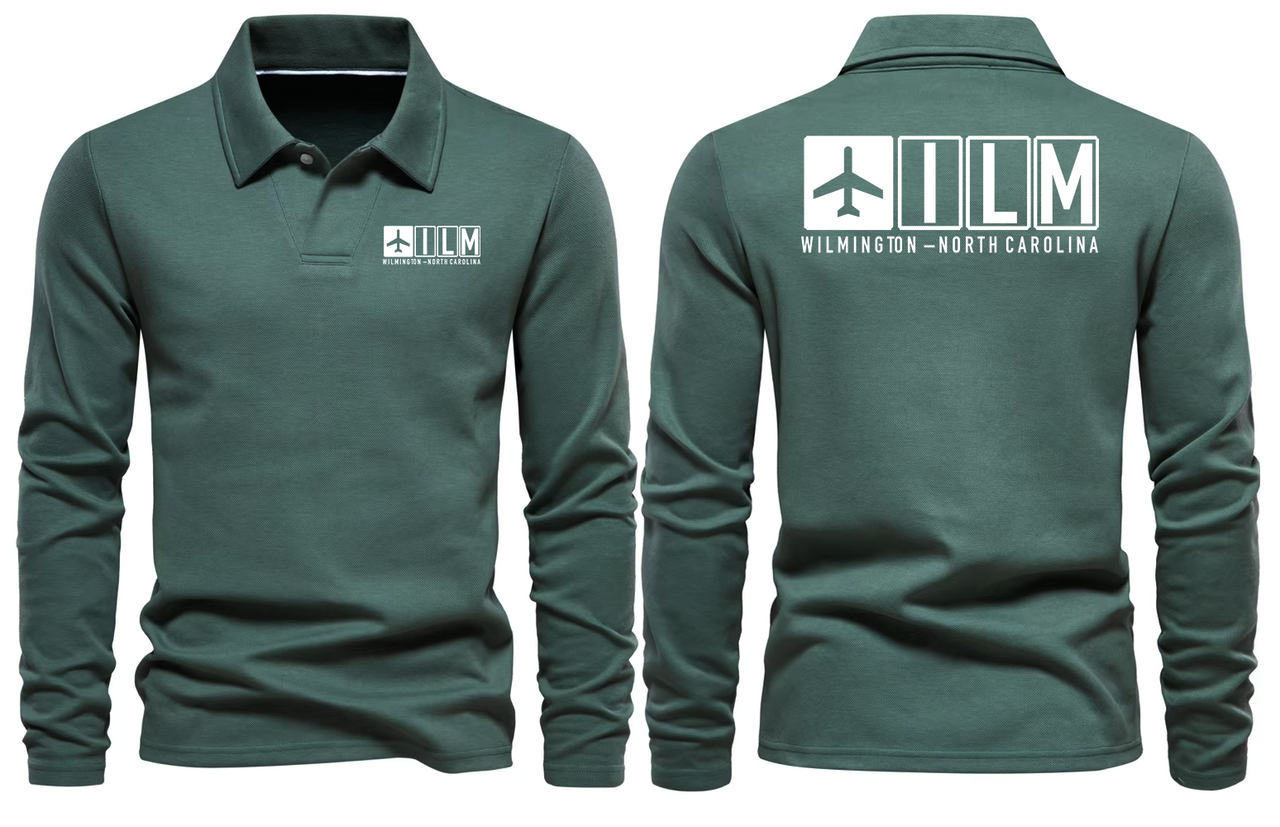 ILM AIRPORT LONG SLEEVE POLO
