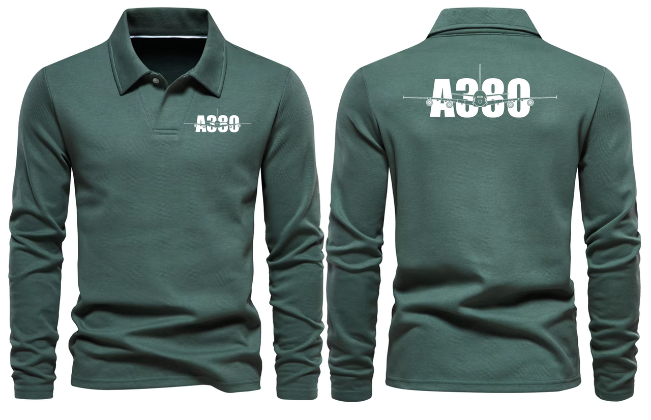 AIRBUS A380 LONG SLEEVE  POLO