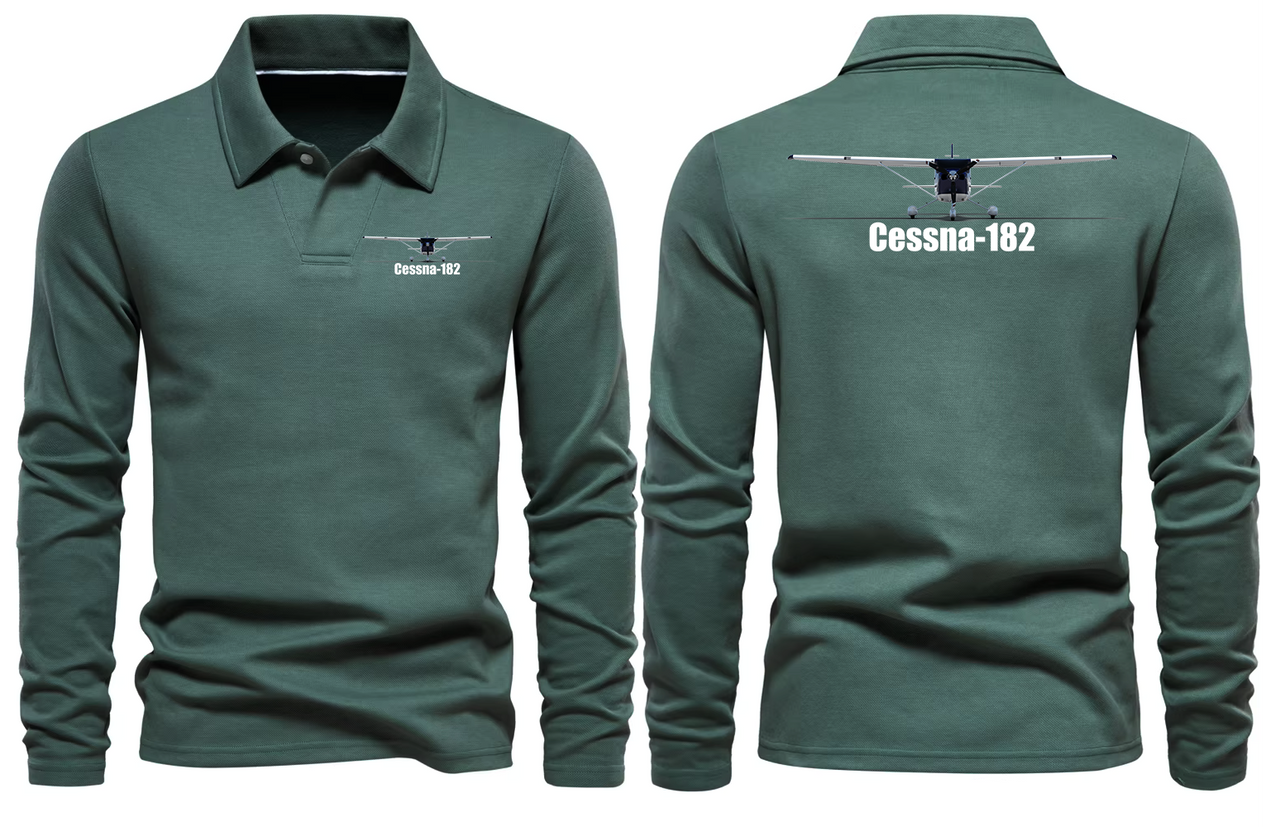 CESSNA 182 LONG SLEEVE  POLO