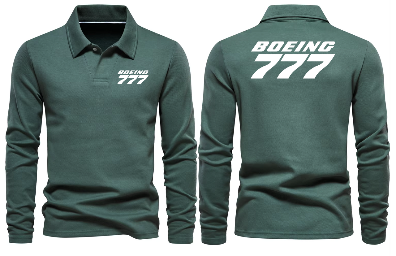 BOEING 777  LONG SLEEVE  POLO