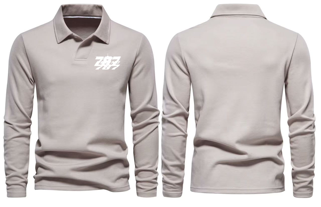 BOEING 787  LONG SLEEVE  POLO