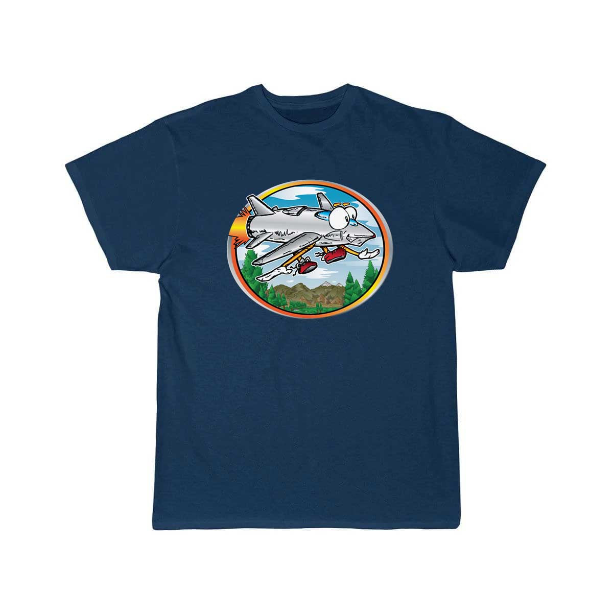 Cartoon Jet Flying T Shirt THE AV8R