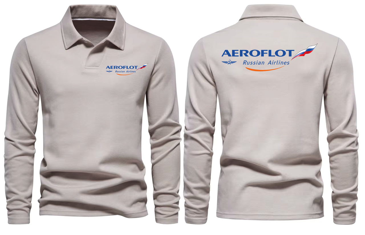 RUSSIAN AIRLINES LONG SLEEVE  POLO