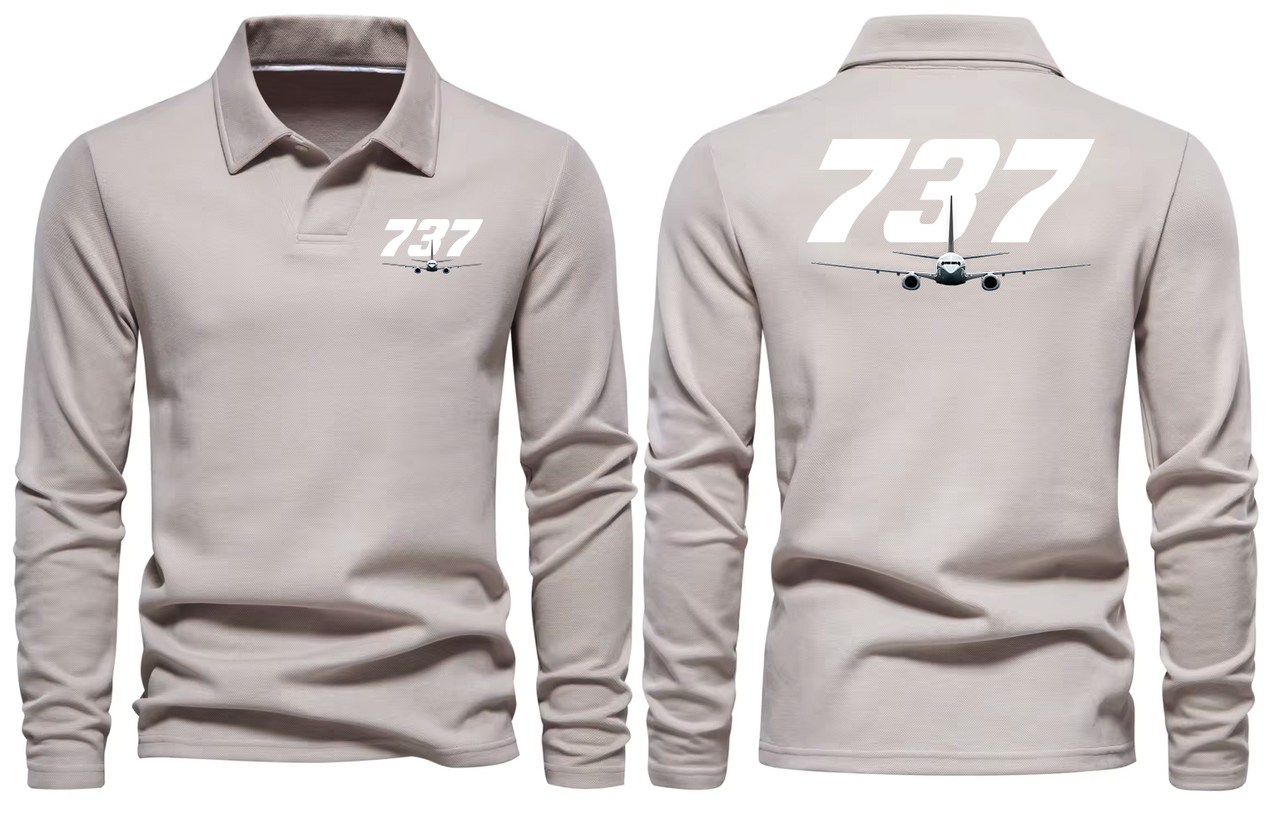 BOEING 737 LONG SLEEVE  POLO