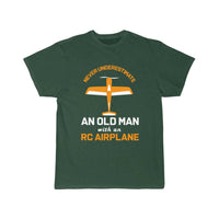 Thumbnail for Old Man With RC Airplane T-SHIRT THE AV8R