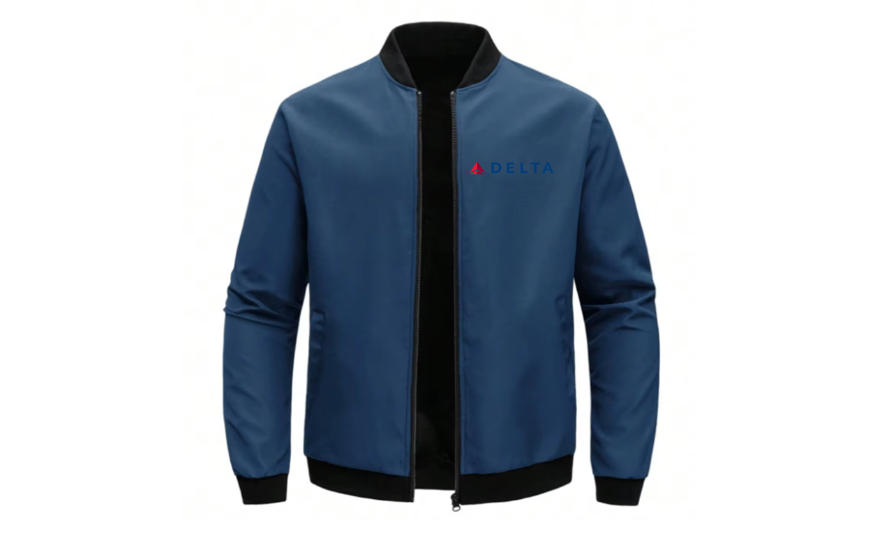 DELTA AIRLINES LOOSE SOLID COLOR JACKET