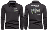 Thumbnail for BOEING 747 GENX LONG SLEEVE  POLO