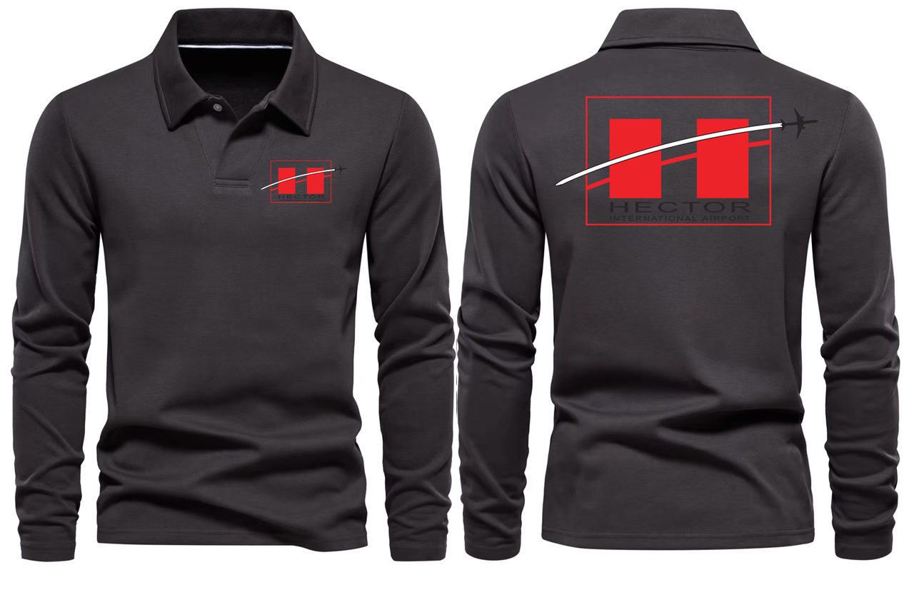 H AIRPORT LONG SLEEVE  POLO