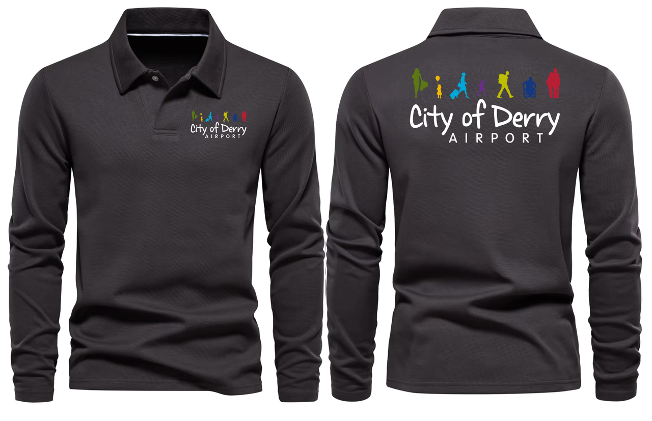 CITY OF DREAM AIRPORT LONG SLEEVE  POLO