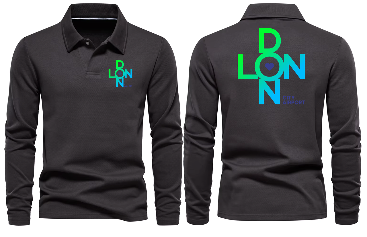LONDON AIRPORT LONG SLEEVE  POLO
