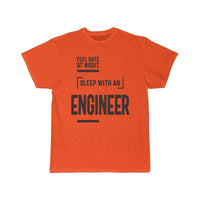 Thumbnail for Feel Safe at Night Sleep With an Engineer  T-Shirt THE AV8R