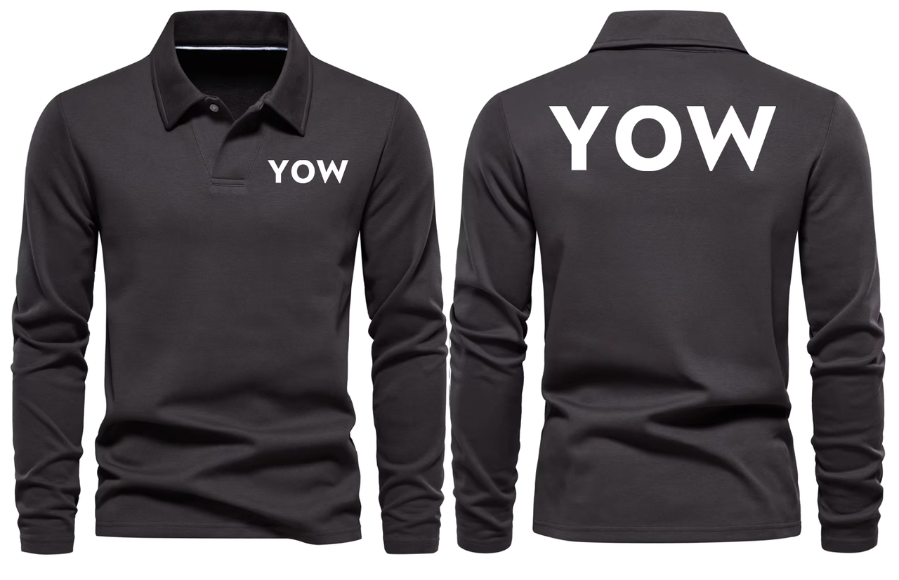 YOW AIRPORT LONG SLEEVE  POLO
