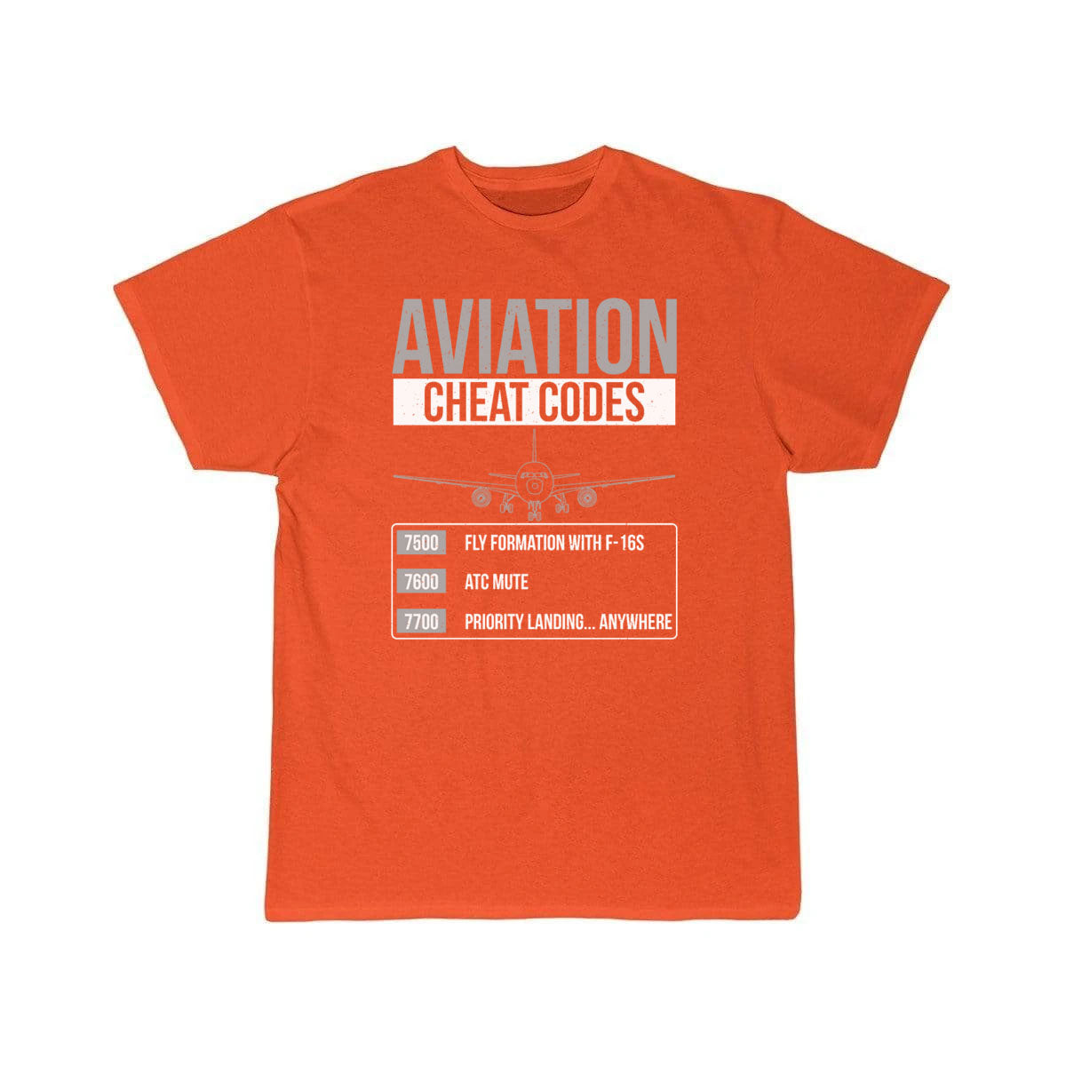 Aviation Cheat Codes - Funny For Pilots And Atc T-SHIRT THE AV8R