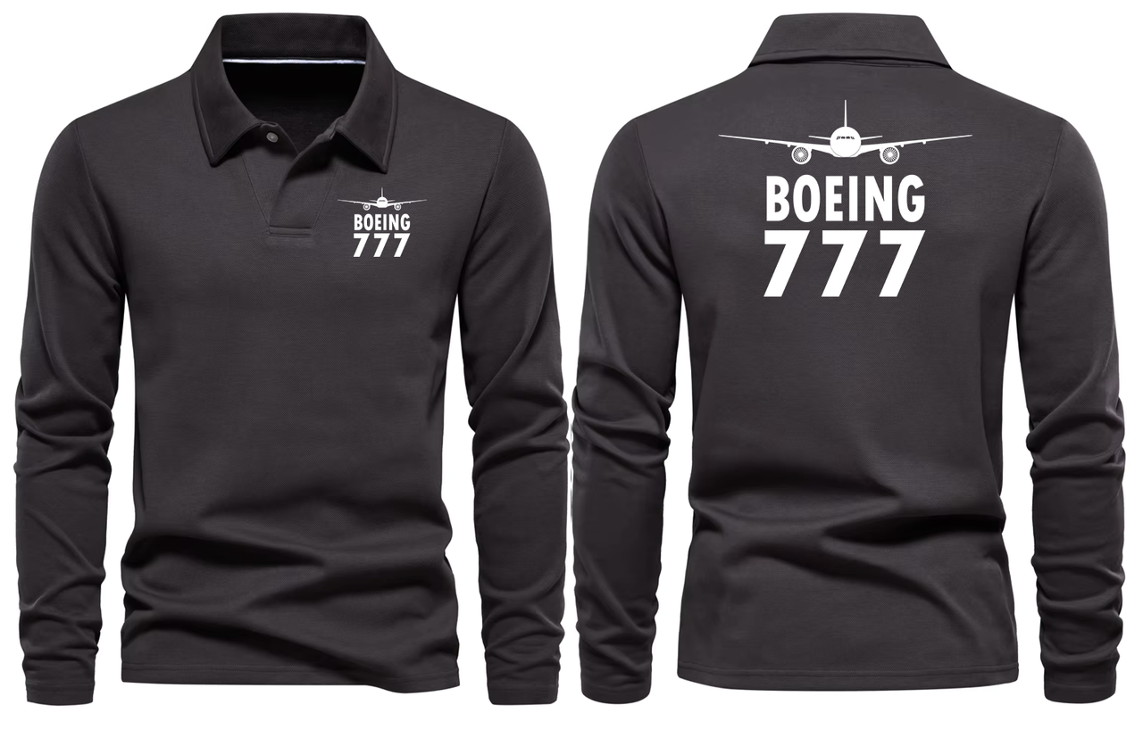 BOEING 777  LONG SLEEVE  POLO