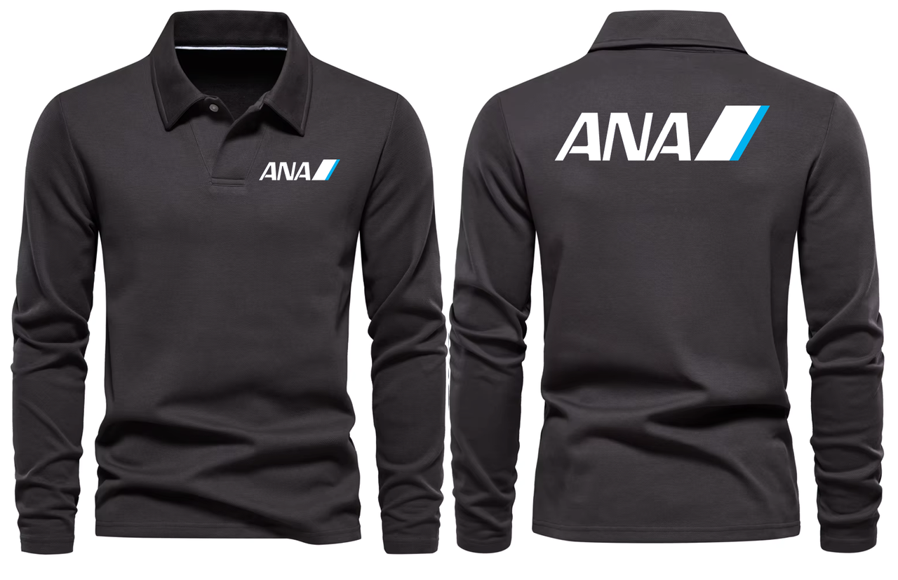 ANA AIRLINES LONG SLEEVE  POLO