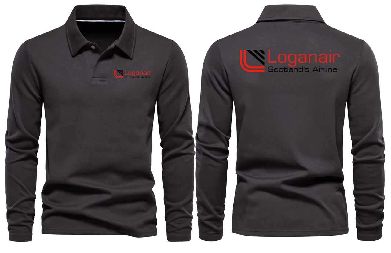 SCOTLAND AIRLINES LONG SLEEVE  POLO
