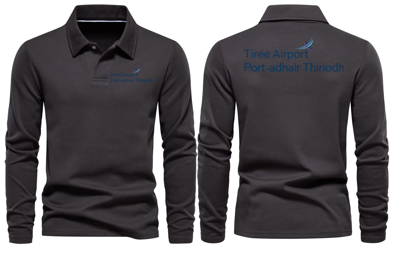 TIREE AIRPORT LONG SLEEVE  POLO