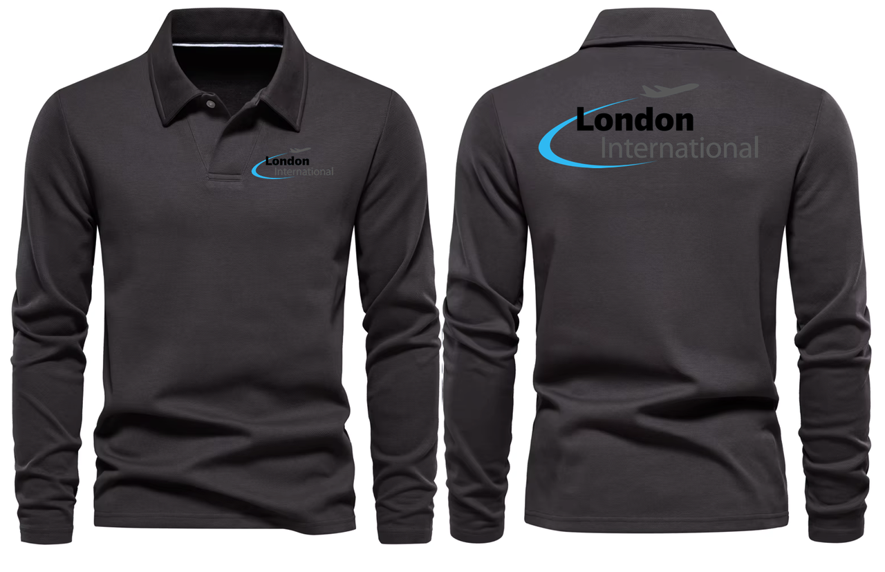LONDON AIRPORT LONG SLEEVE  POLO