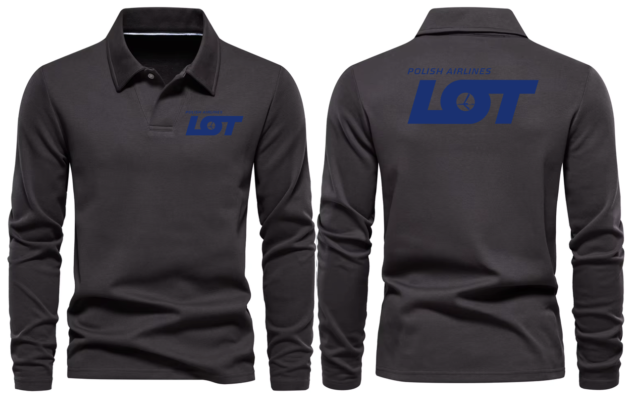POLISH AIRLINES LONG SLEEVE  POLO