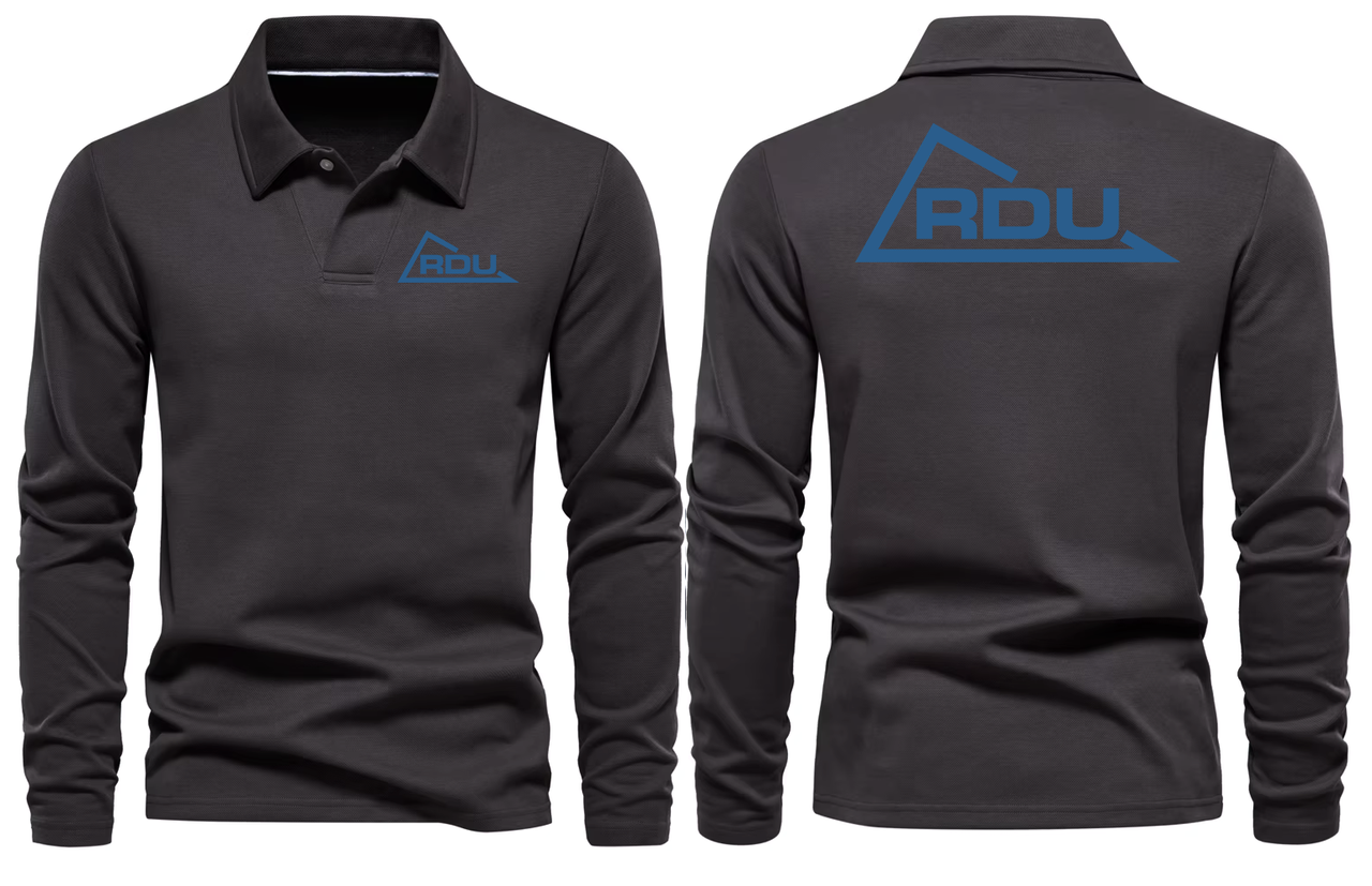 RDU AIRPORT LONG SLEEVE  POLO
