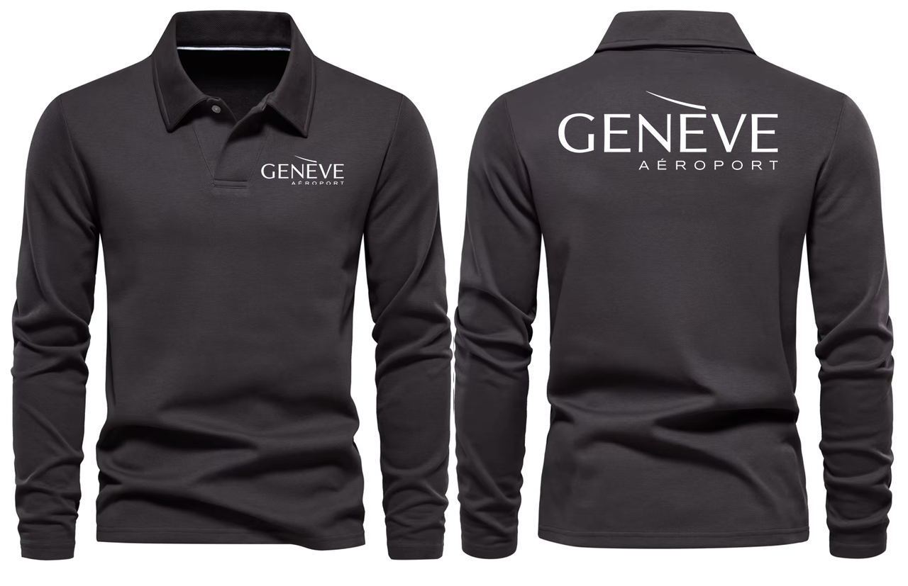 GENEVE AIRPORT LONG SLEEVE  POLO