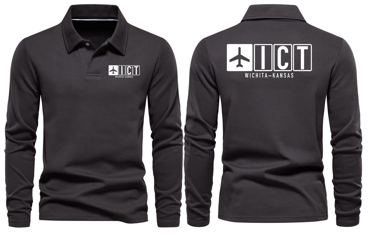 ICT AIRPORT LONG SLEEVE POLO