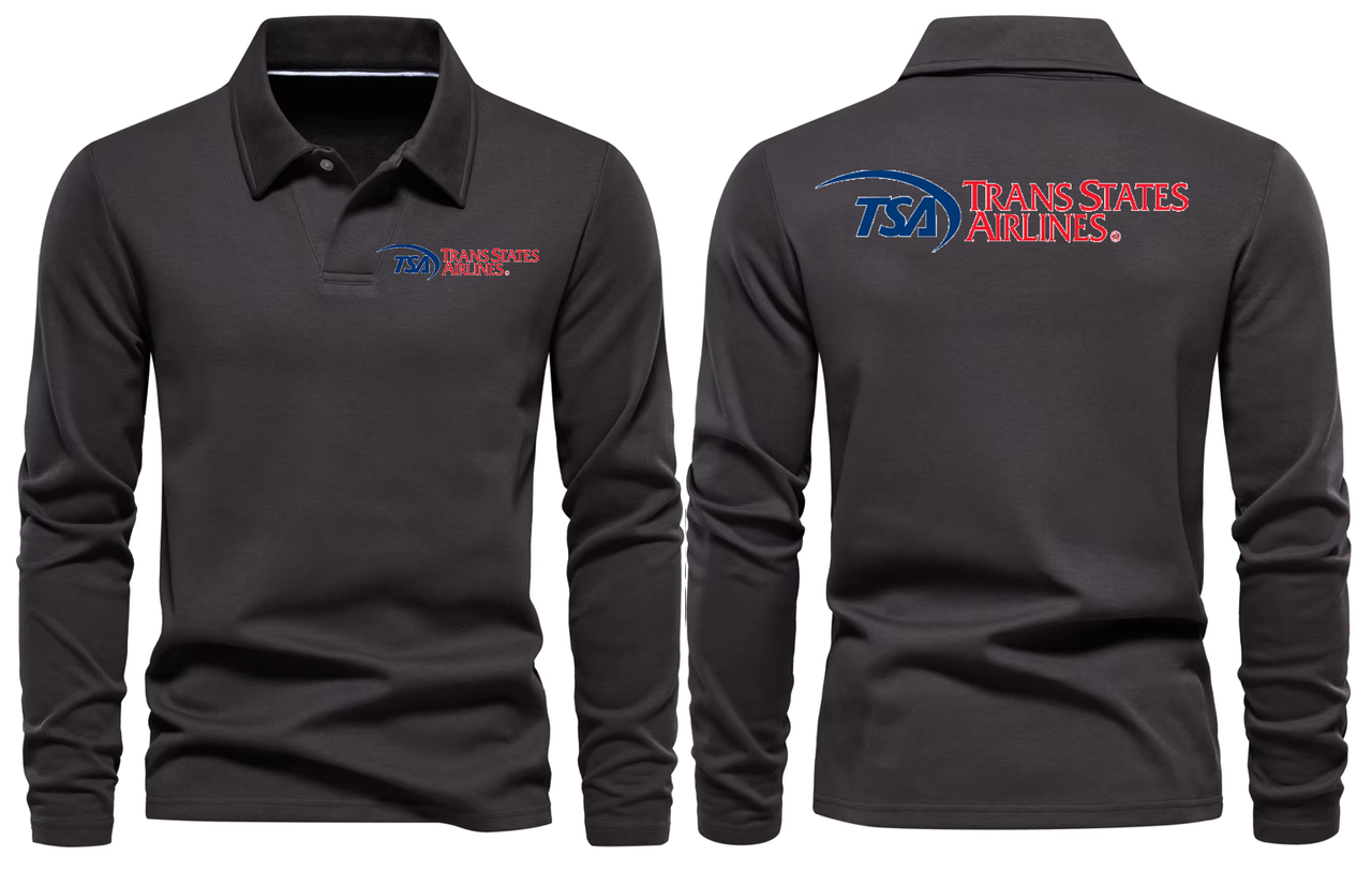 TRANS SATATES AIRLINES LONG SLEEVE  POLO