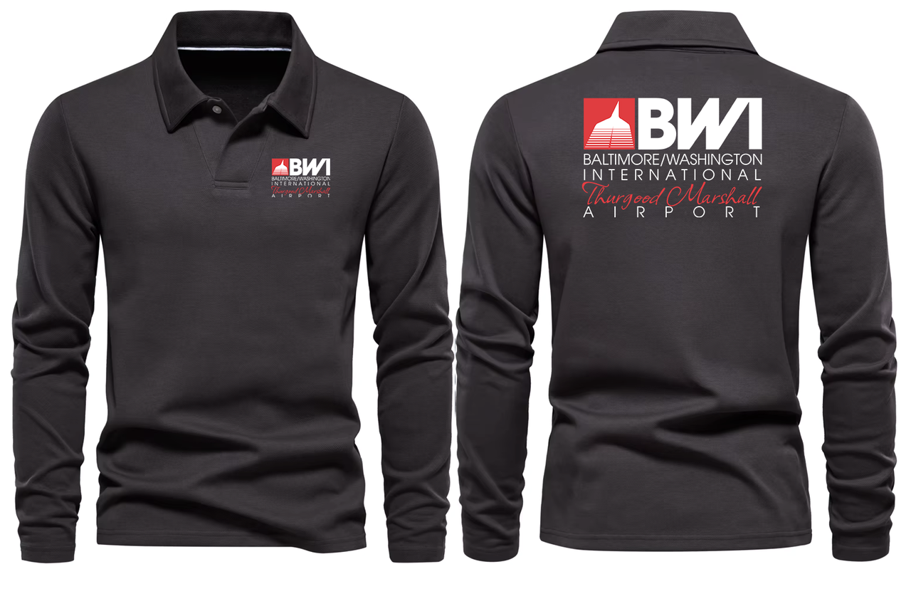 BWI AIRPORT LONG SLEEVE  POLO