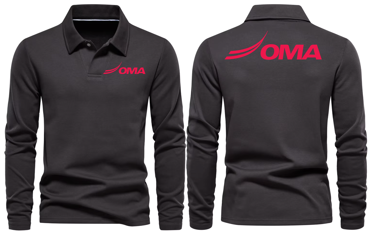OMA AIRPORT LONG SLEEVE  POLO