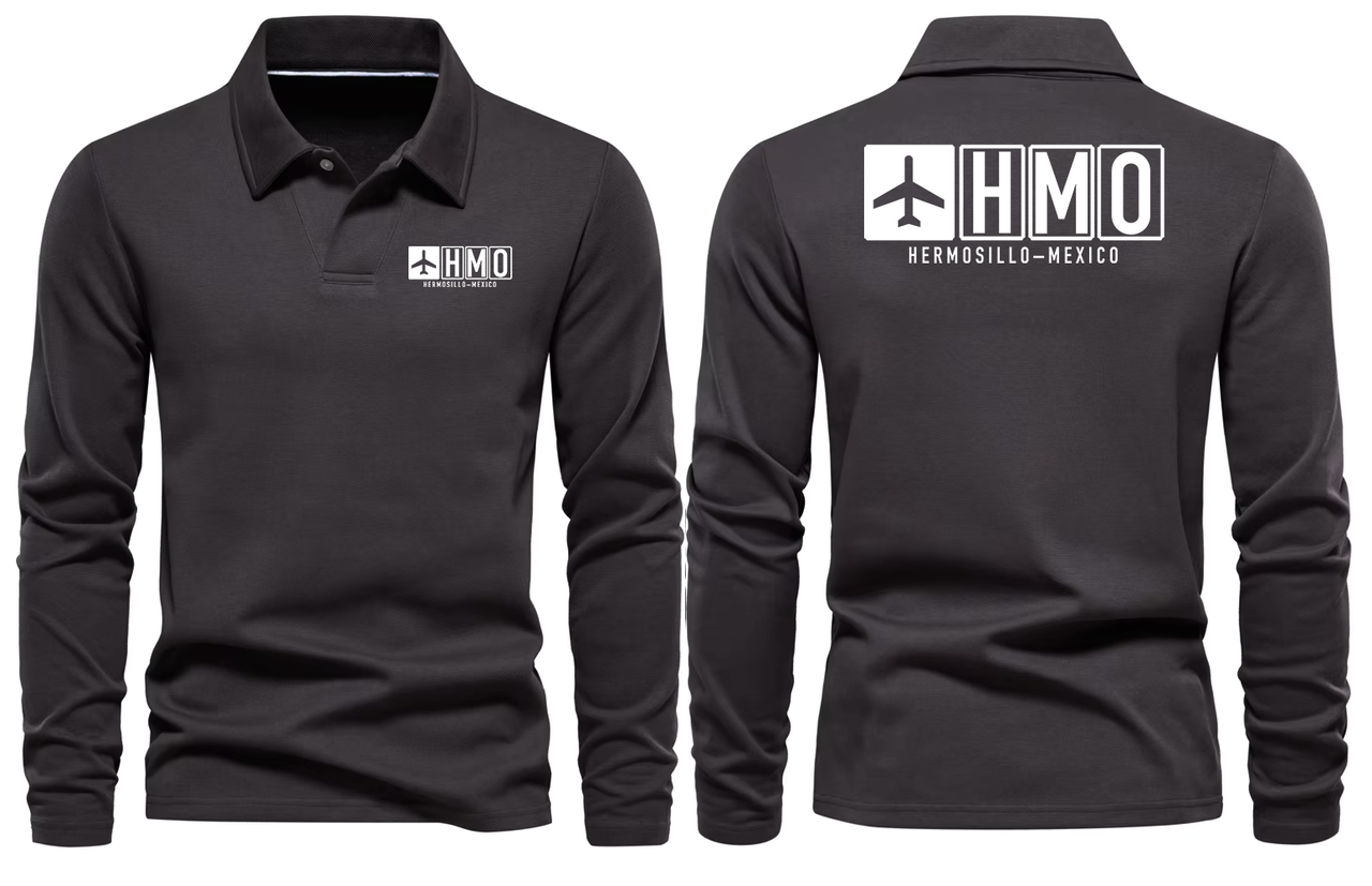 HMO AIRPORT LONG SLEEVE POLO