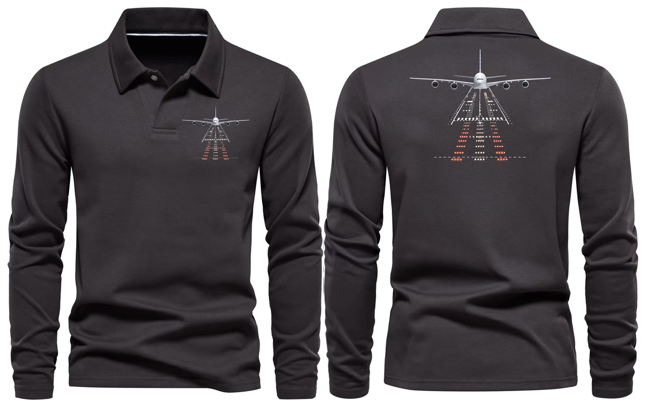 AIRBUS A380 LONG SLEEVE  POLO