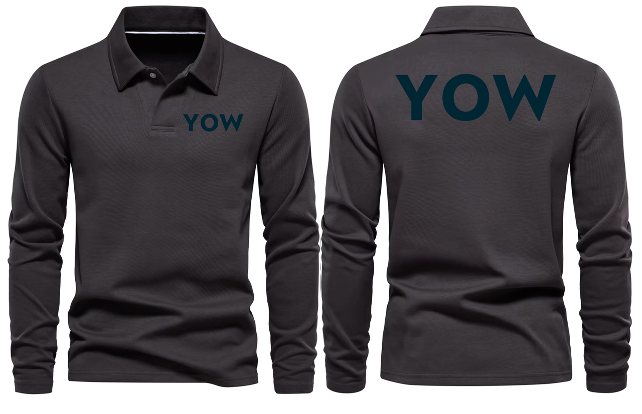 YOW AIRPORT LONG SLEEVE  POLO