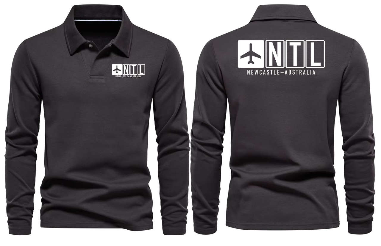 NTL AIRPORT LONG SLEEVE POLO
