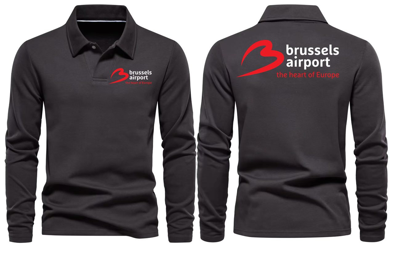 AER BRUSSELS AIRPORT LONG SLEEVE  POLO