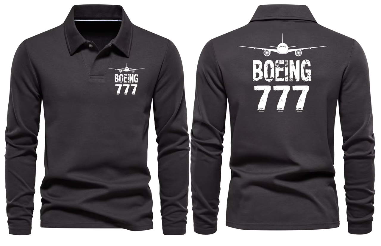 BOEING 777  LONG SLEEVE  POLO