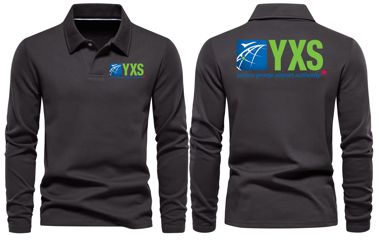YXS AIRPORT LONG SLEEVE  POLO